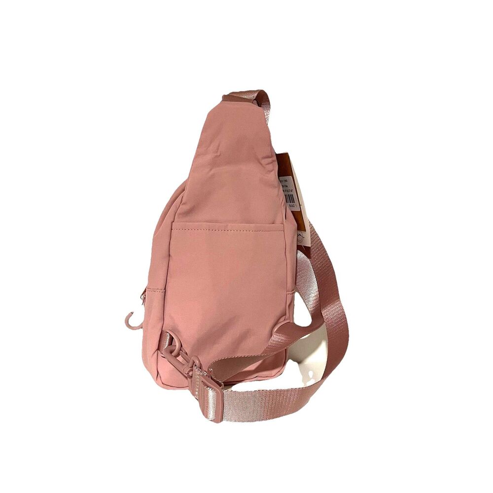 Pink Crossbody Multi Pocket Nylon Bag - Picture 3 of 3